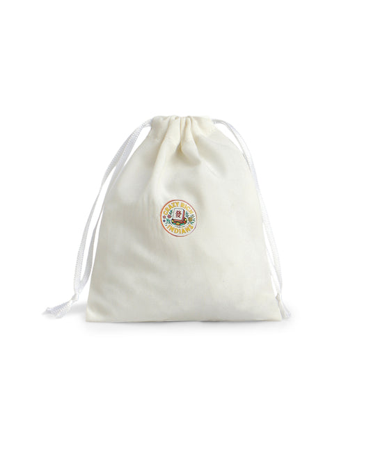 White Dice Pouch