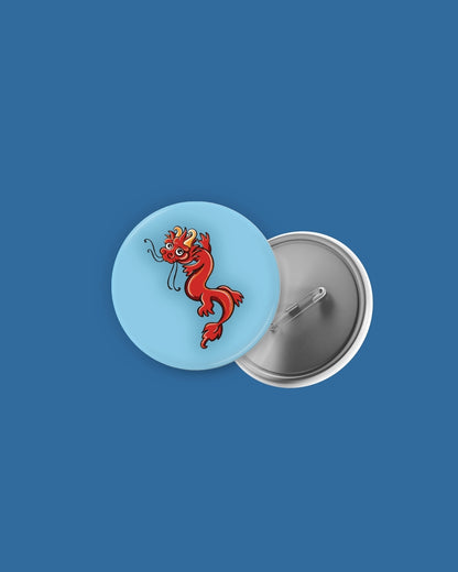 Red Dragon Bag Badge