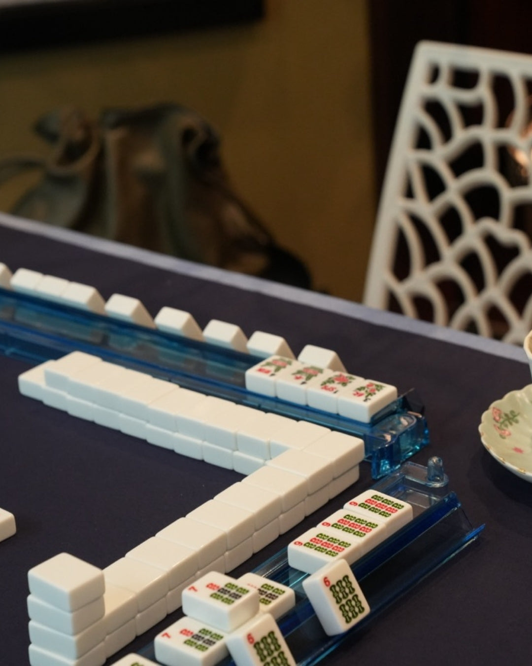 Blue Mahjong Racks