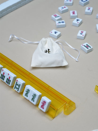 White Dice Pouch
