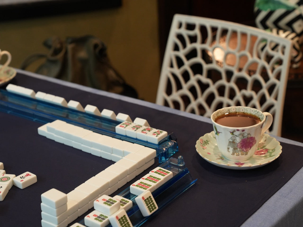 Blue Mahjong Racks