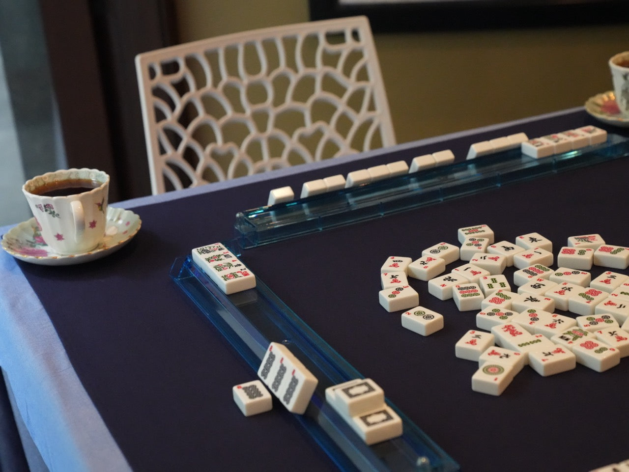Blue Mahjong Racks